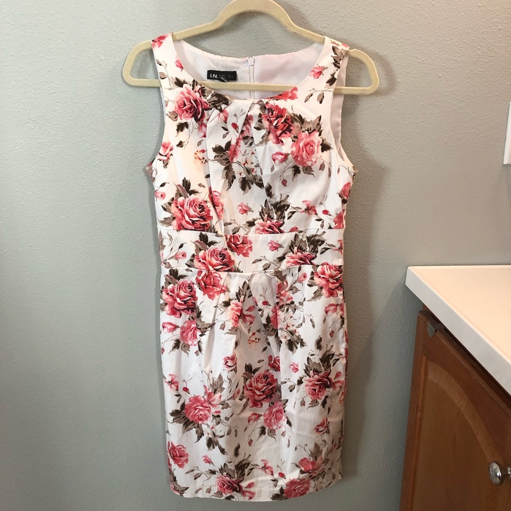I N Studio Flowered Dress - Picture 1 of 5